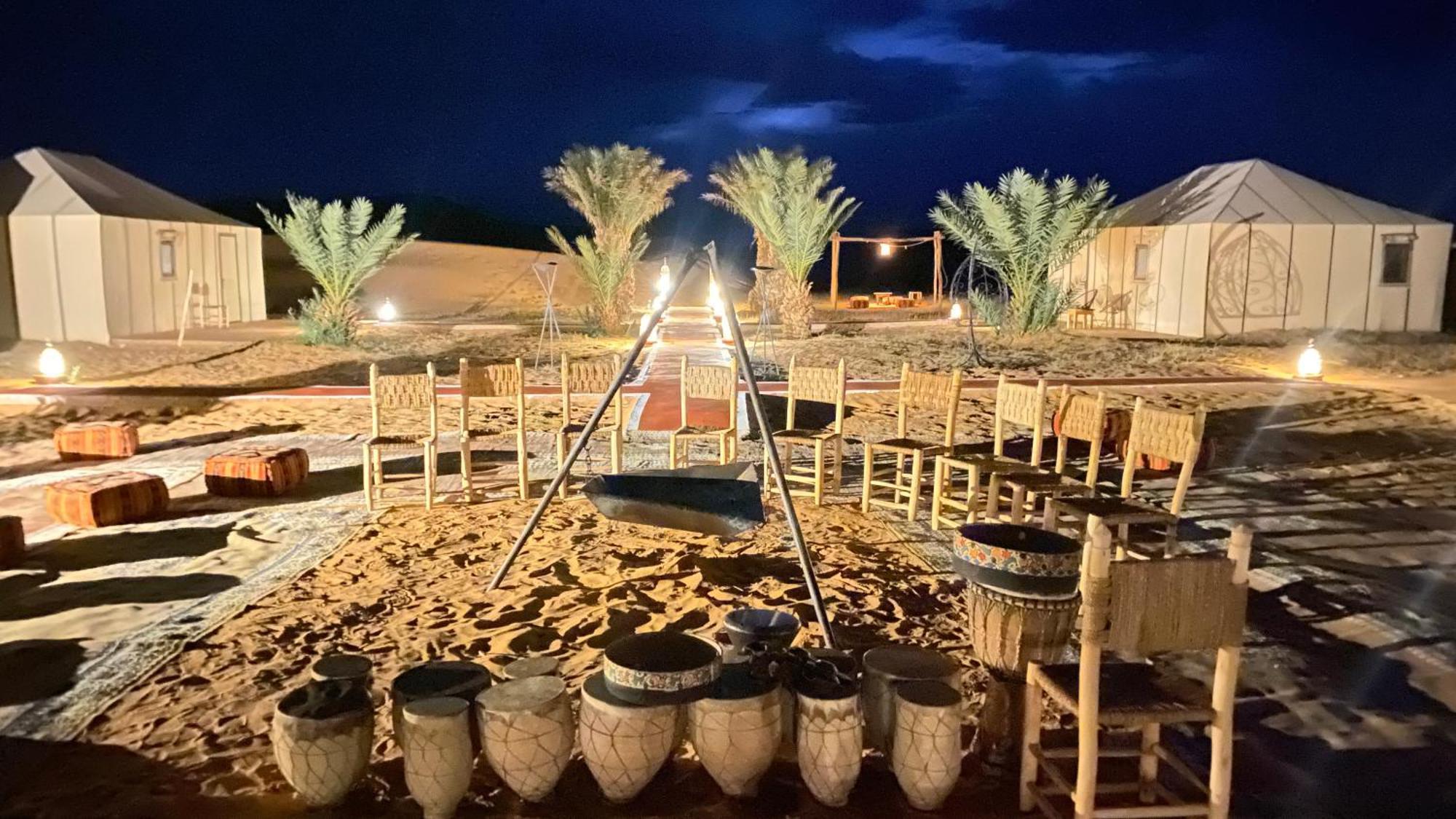 Hotel Erg Chebbi Sahara Camp Merzouga Exterior foto